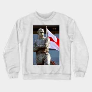 Bobby Moore Statue England Flag Wembley Stadium Crewneck Sweatshirt